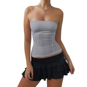 Gray Tube Top Bandeau